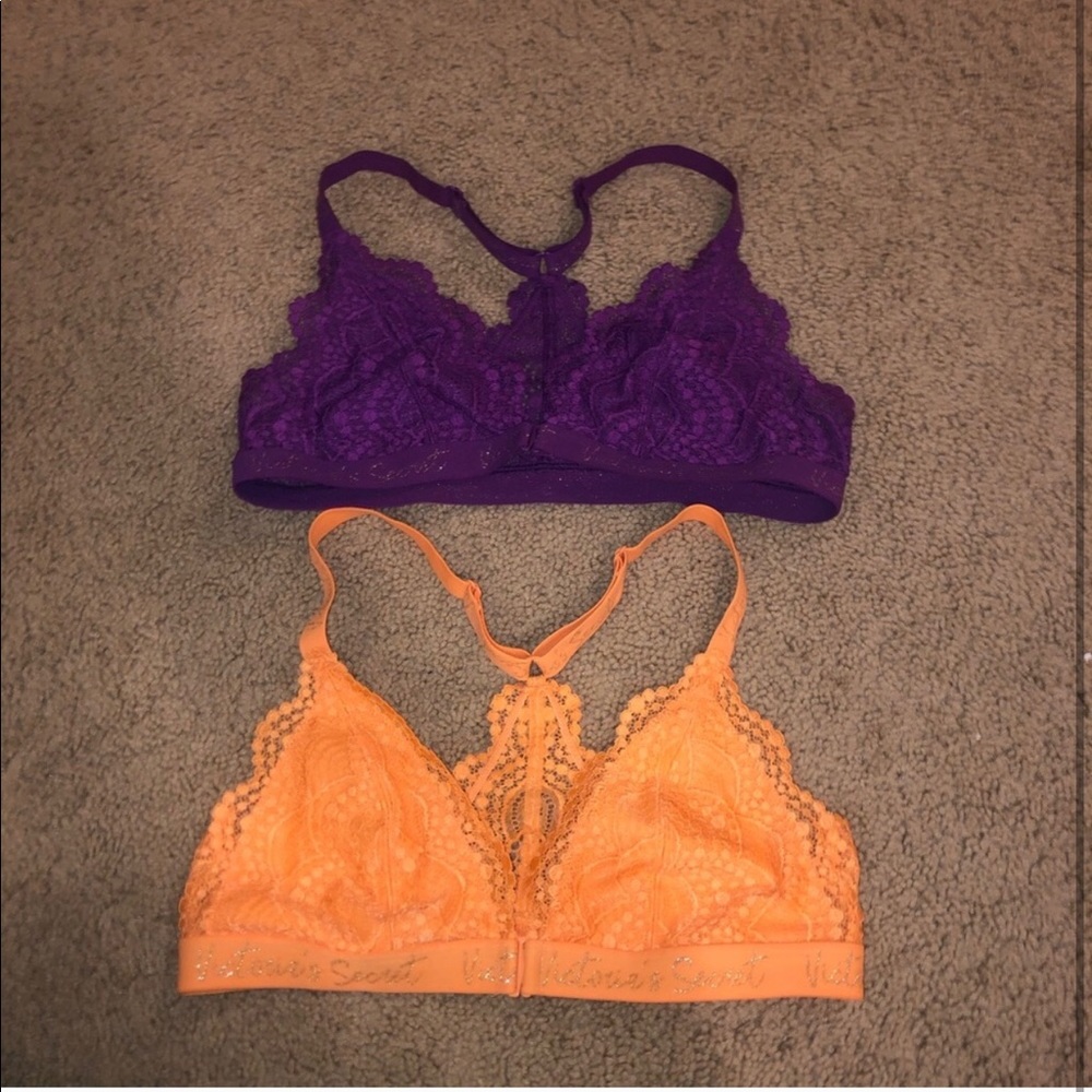 two bras from pink